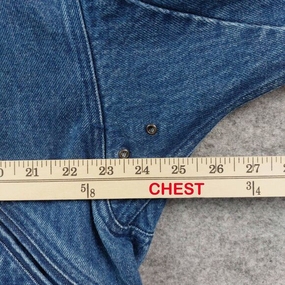 VTG Polo Ralph Lauren Jacket Mens Sz M Denim Chore Dungarees Corduroy Collar 90s - Picture 4 of 10